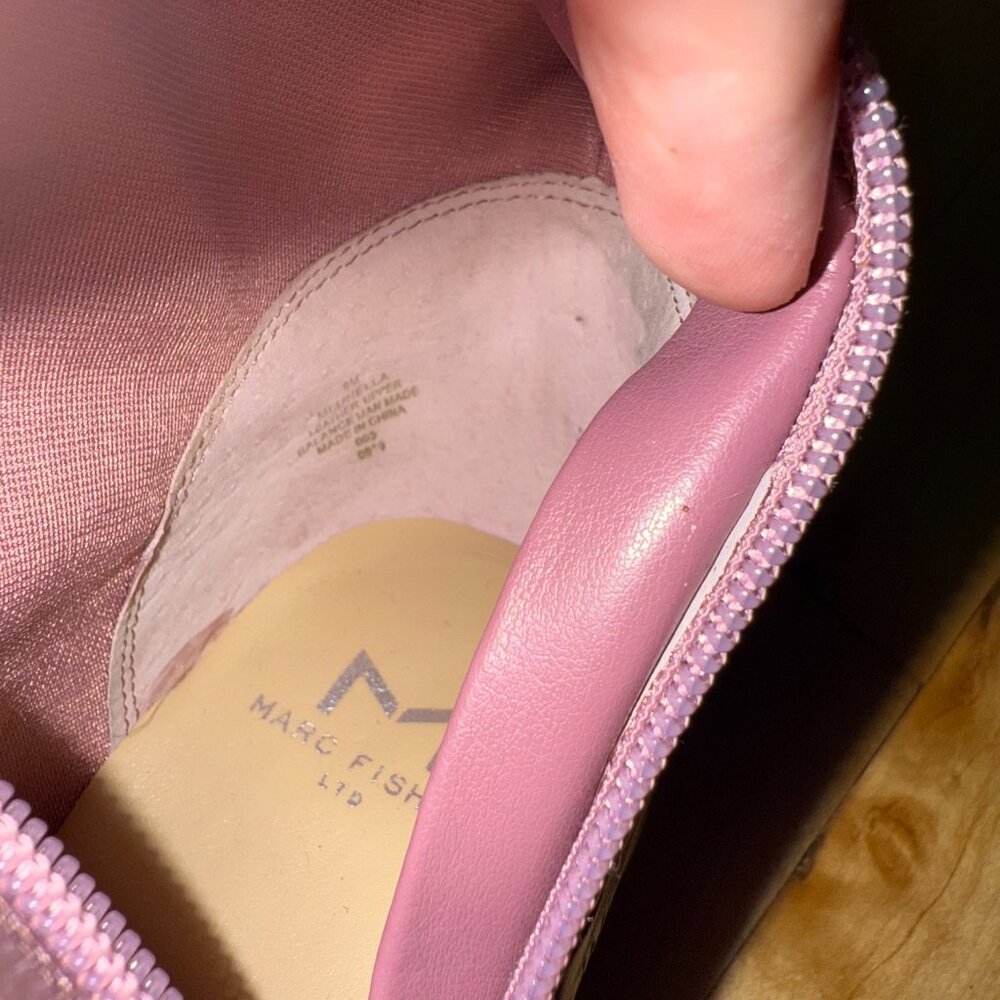 Marc Fisher Unella Knee High Boot Crocodile Embossed Leather‎ Size 9 - Picture 8 of 9